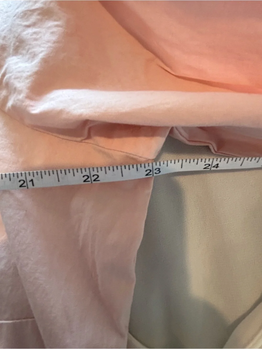 J. Crew Pale Pink Curvy Button-Up Shirt